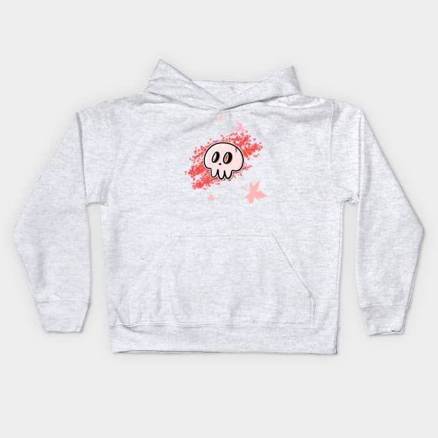 Cute pink skulls Kids Hoodie by Aldyz